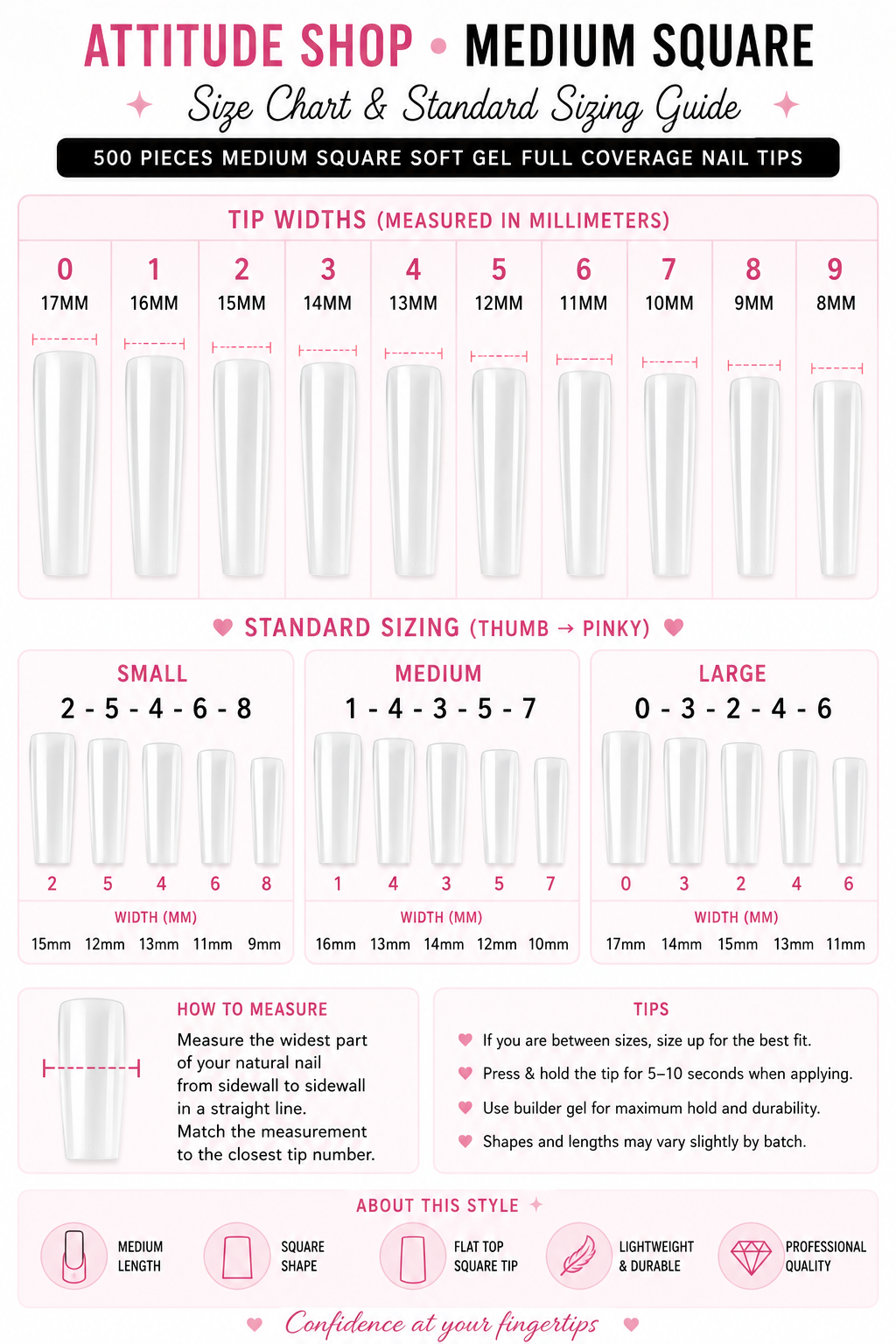 Midnight Sakura | Medium Square Press-On Nails | Size Large