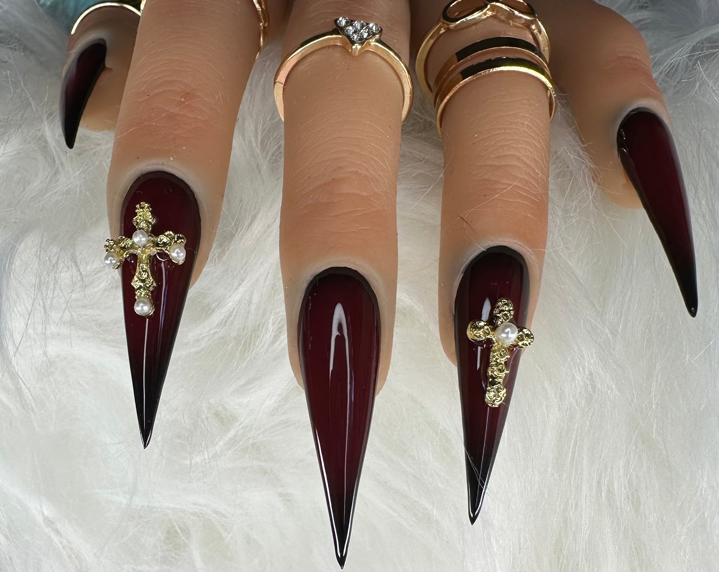 Crimson Devotion | 14-Piece Extended Size Press-On Nail Set