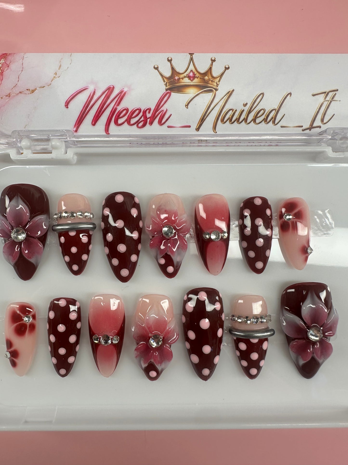 Berry Bloom | 14-Piece Extended Size Press-On Nail Set