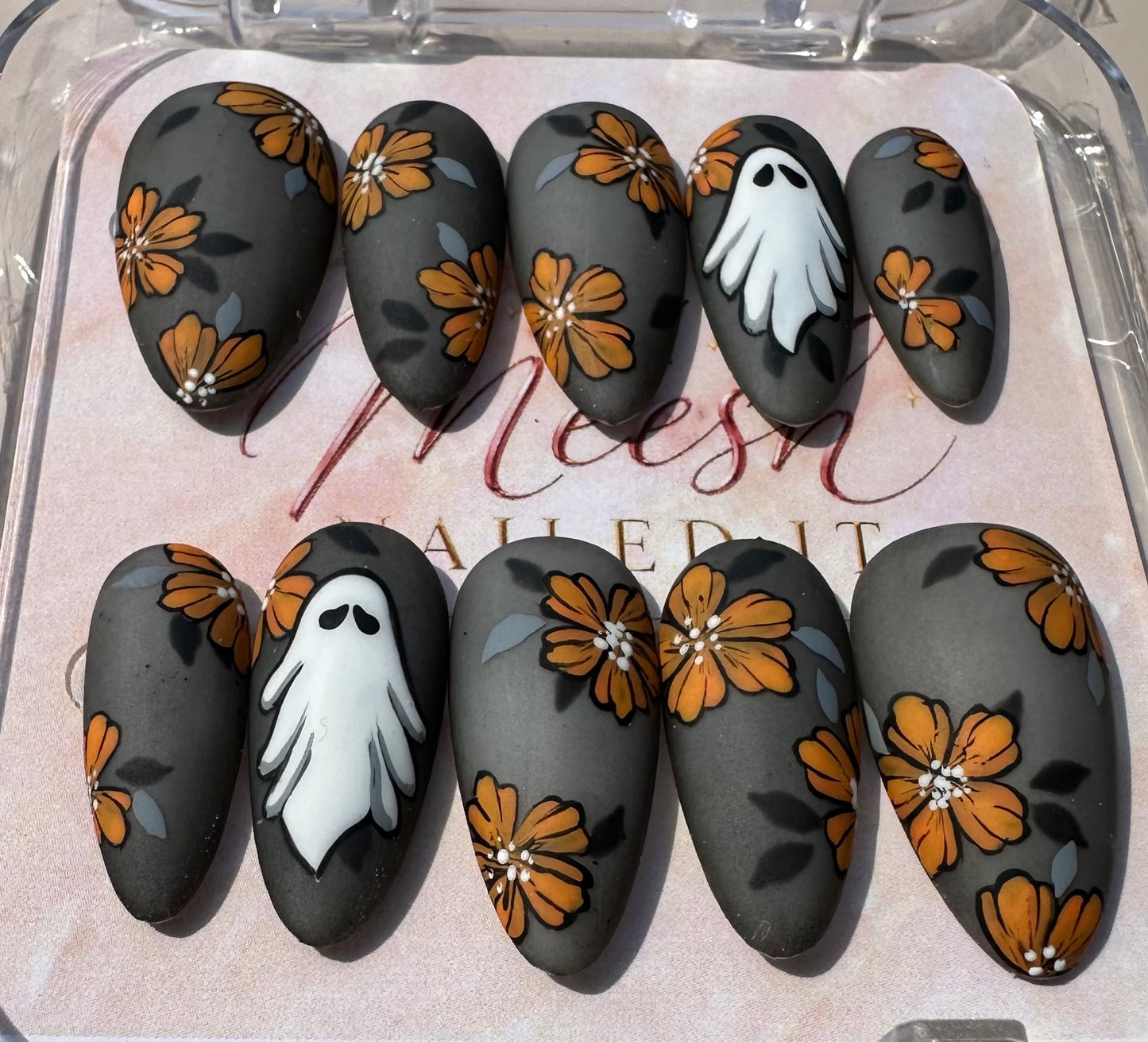 Autumn Spirit | Medium Almond Size Large Press-On Nail Set